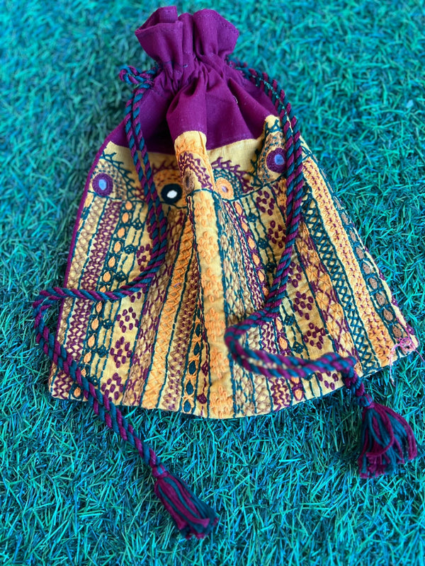 Cotton lambani potli bag