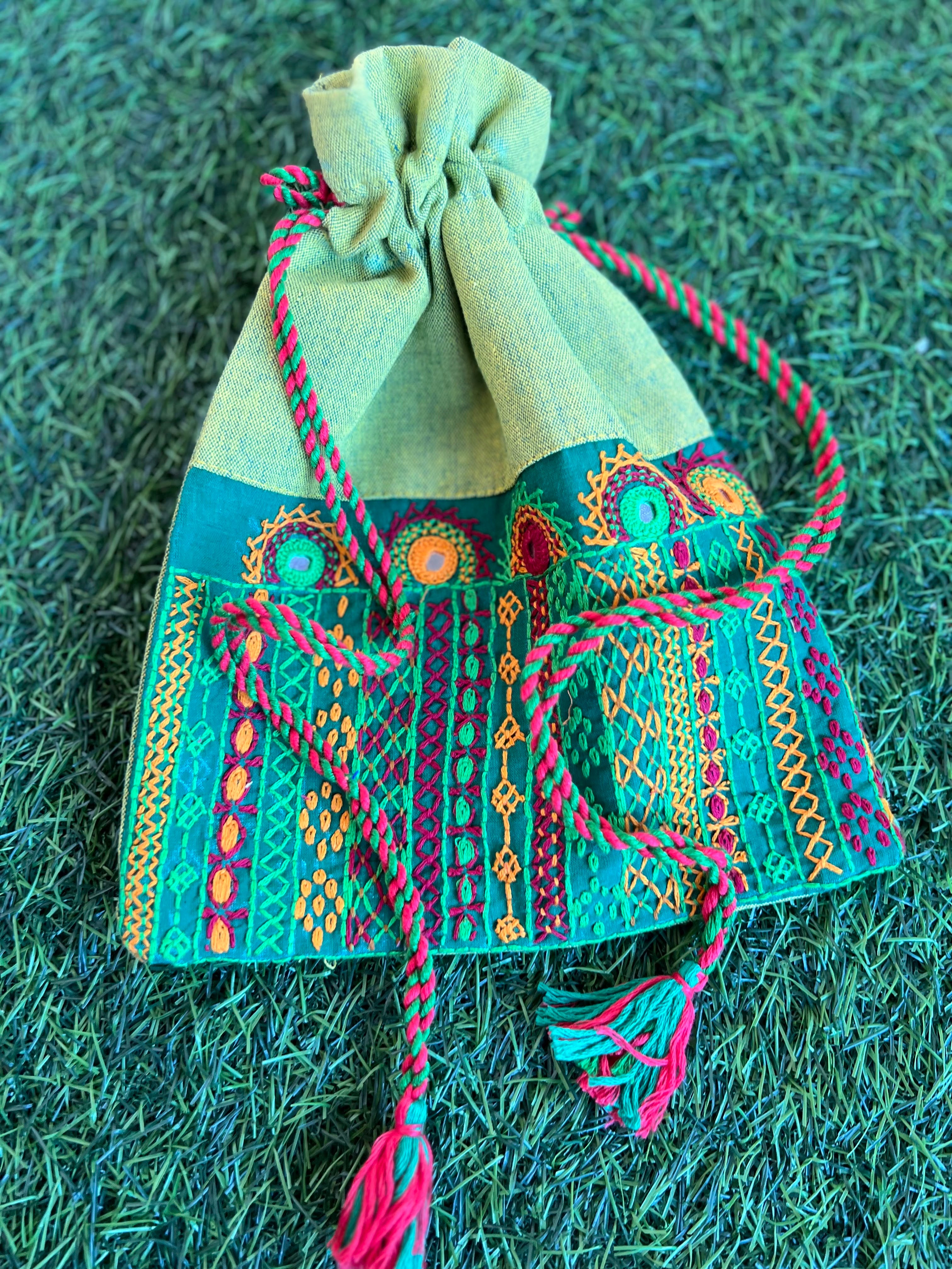 Cotton lambani potli bag