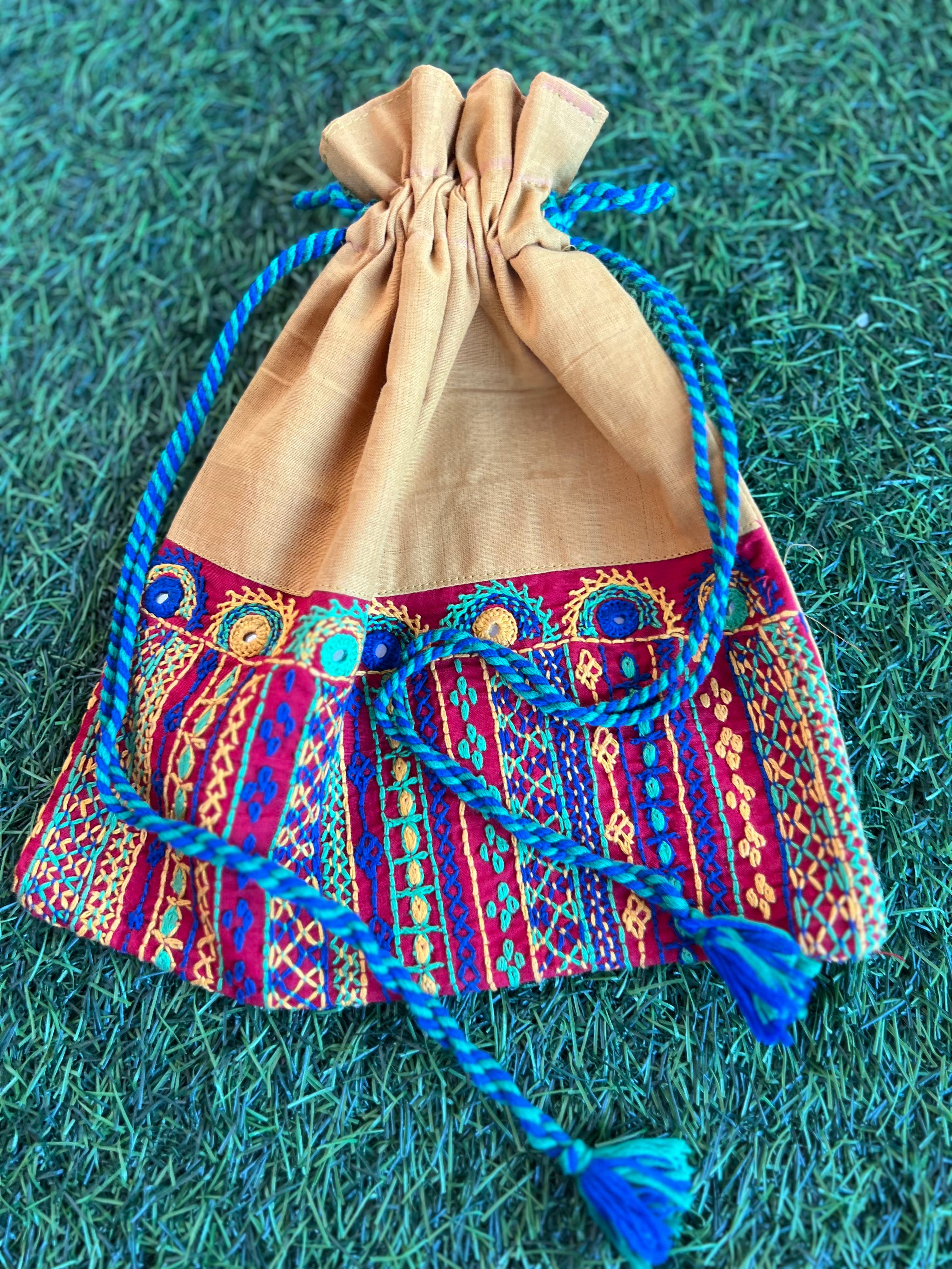 Cotton lambani potli bag