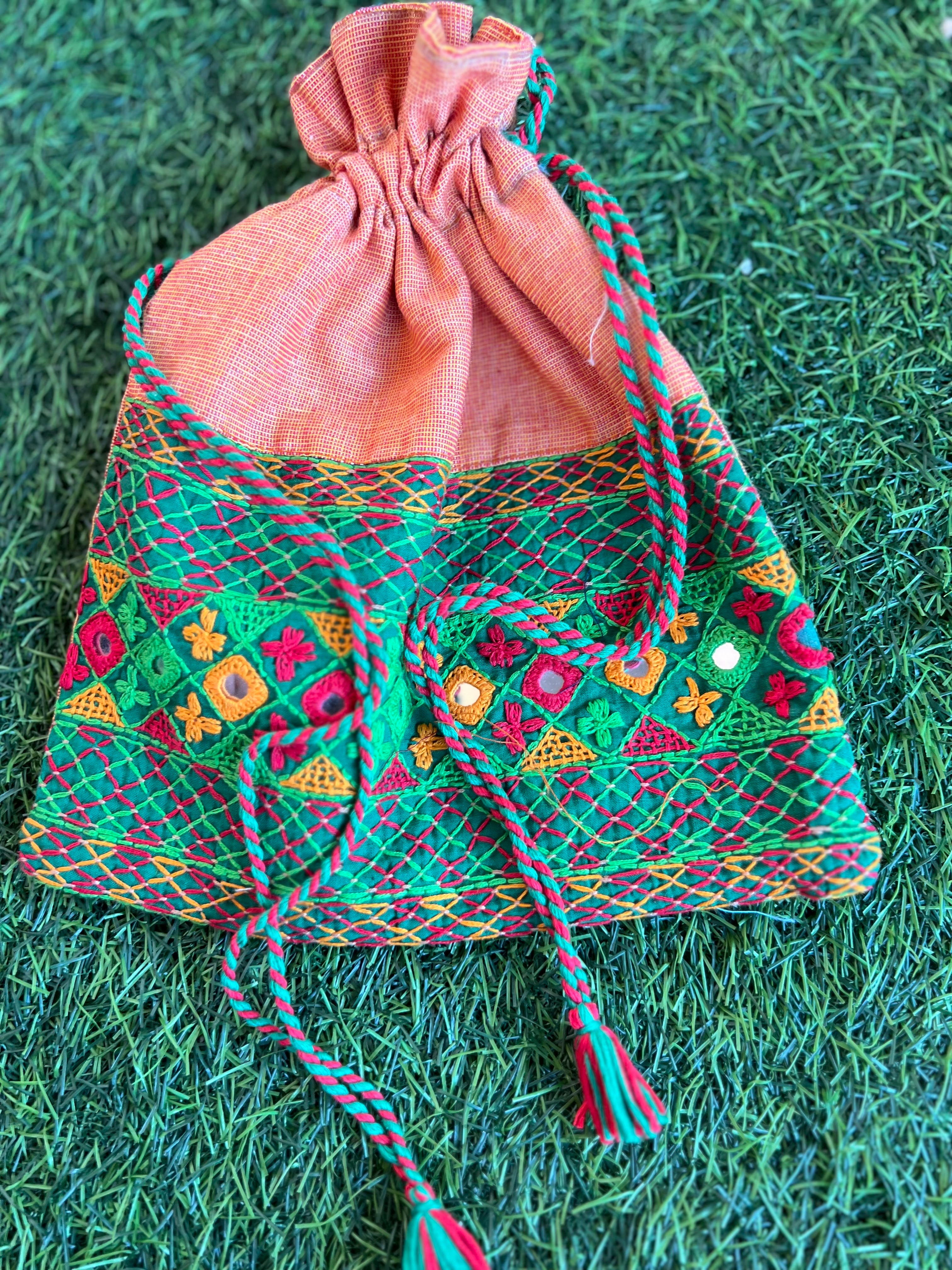 Cotton lambani potli bag