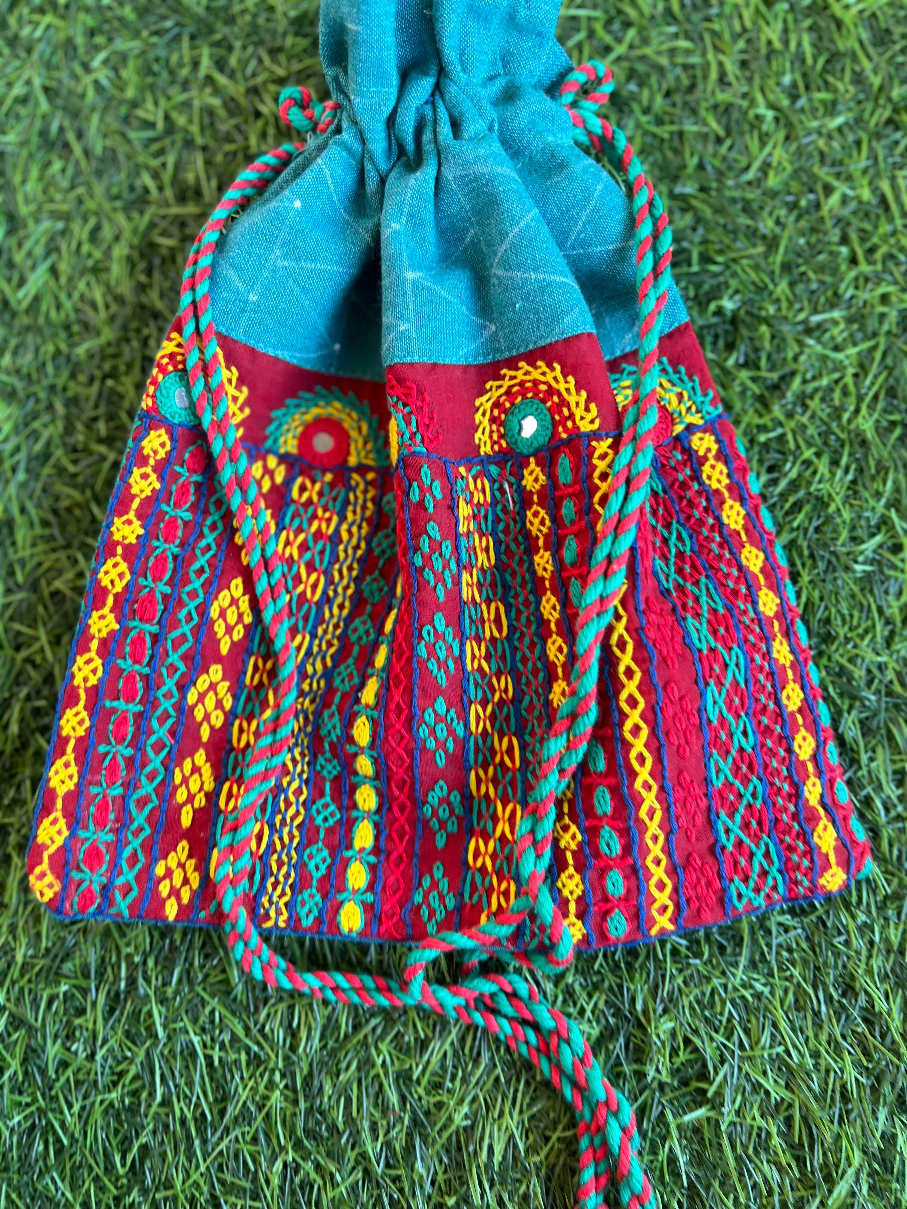 Cotton lambani potli bag