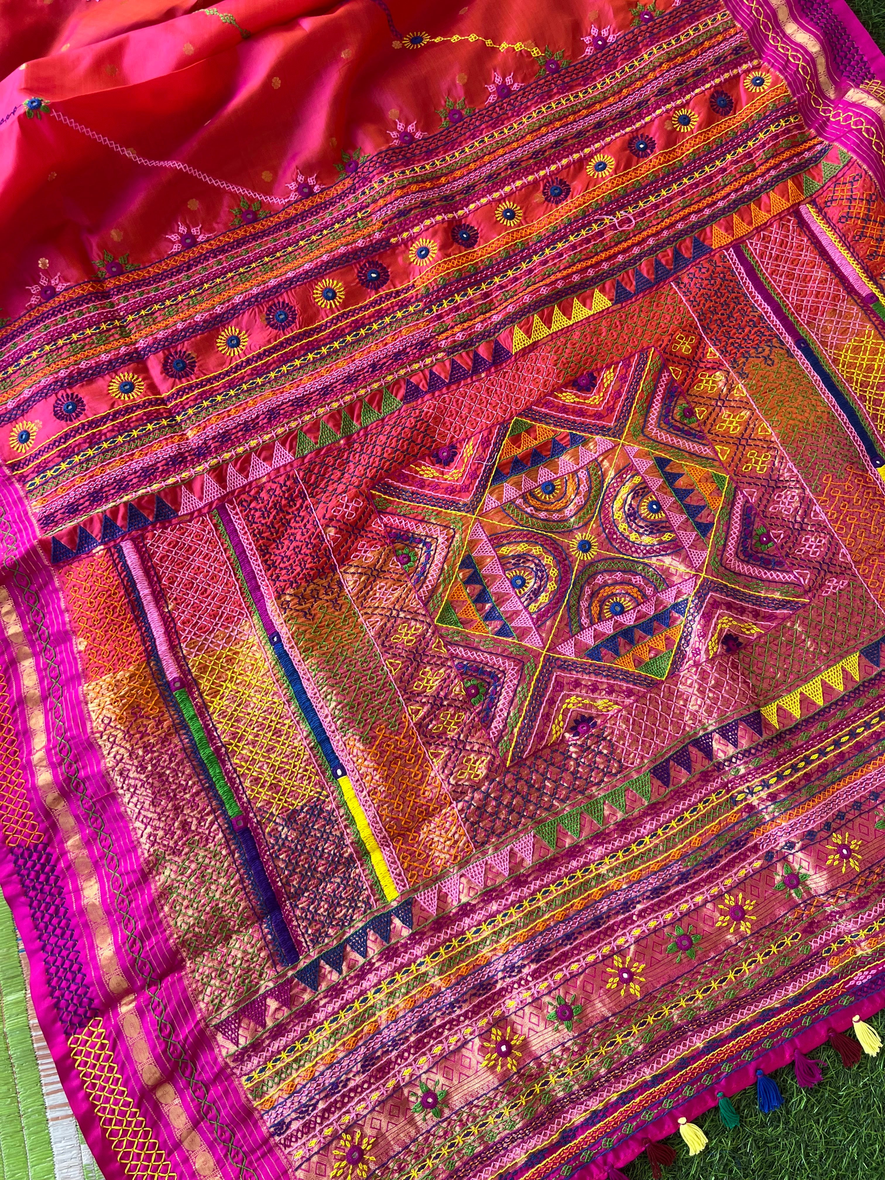 Molkalmuru silk lambani saree